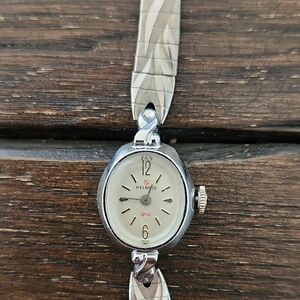 Vintage HELBROS Silver Tone Mechanical Watch - Working Order